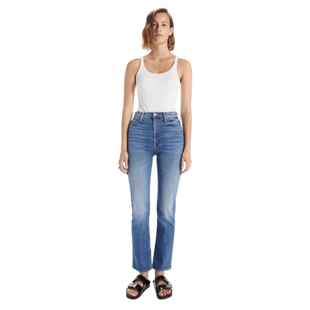 MOTHER Superior High Waisted Rider Skimp Jeans Size 29 Cowboys Don't Cry Wash